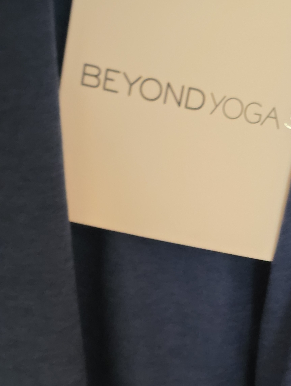 Beyond Yoga NWT Featherweight Daydreamer Pullover Marine Blue Heather Size Small - Picture 2 of 6